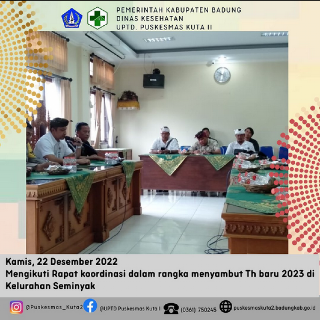 Rapat koordinasi dalam rangka menyambut Th baru 2023